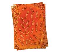 Brainbox Candy - Spaghetti Letters Wrap - 2 Sheets of Funny Rude Offensive Novelty Wrapping Paper - Humorous Gift Wrap For Him Her - Folded, Quality Wrap
