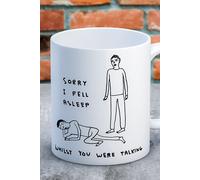 Brainbox David Shrigley "Sorry I Fell Asleep" Mug BrainBox Multicolor