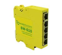 BRAINBOXES - 5 Port Industrial Unmanaged Gigabit Ethernet Switch, DIN Mountable