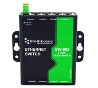 BRAINBOXES - 8 Port Industrial Fast Ethernet Switch