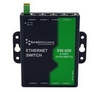 Brainboxes 8 Port Unmanaged Ethernet Switch Wall Mountable,light industrial,SW-008