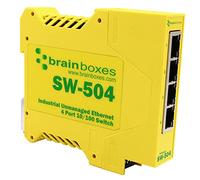 Brainboxes Ethernet to 3 Relay Adapter, 4 port 10/100