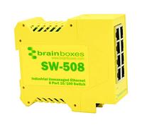 Brainboxes Industrial Ethernet 8 Port Switch DIN Rail Mountable