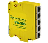 Brainboxes - SW-505 - 5 Port Industrial Unmanaged Ethernet Switch