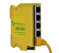 BRAINBOXES SW-505 ETHERNET SWITCH, INDUSTRIAL 5 PORT