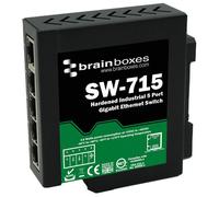 Brainboxes SW-715 Hardened Industrial 5 Port Gigabit Ethernet Switch DIN Rail