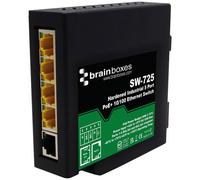 Brainboxes SW-725 Hardened Industrial 5 Port PoE+ 10/100 Ethernet Switch