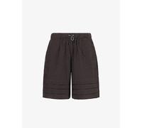 Braindead Mens Braindead Gingham Pleated Cotton Shorts Black L