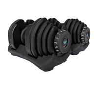 BRAINGAIN 17-in-1 Adjustable Dumbbells Set 40kg Pair | Space-Saving Adjustable Weights for Home Gym Workouts | 17 Dumbbells in One | Smart Click Technology | Durable Performance(40kg Pair)