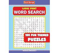 BRAINLOUNGE- Large Print Word Search Puzzle Book: 100 Fun Themed Word Search Puzzles for Adults, Teens, and Seniors!