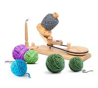 Brainmart Beachwood Handcrafted Yarn Ball Winder | Traditional Hand Operated Tool for Knitters & Crocheters | Best Gift Craft Supplies for Crochet Lovers - (Beachwood Winder).