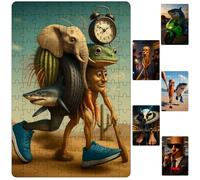 Brainrot Animals Puzzle Game, Tung Tung Sahur Paper Puzzle, Children'S Adult Gift, Overseas Classic Of Mountains And Seas, Italian Brainrot Animals Toy