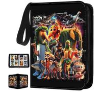 Brainrot Card Binder 4 Pocket, Trading Card Binder 50 Pages Holding 400 Pockets, Portable Waterproof PU Zipper Brain Rot Card Folder for Kids Adult Birthday Gifts Collectors Gifts (B)