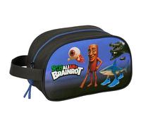 BRAINROT Medium School Pencil Case with Handle, Adaptable to Cart, Easy to Clean, Comfortable and Versatile, Quality and Strength, 26 x 12 x 15 cm
