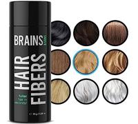 Brains & Son Hair Fiber - Premium Hair Thickener - Immediately Conceals Receding Hairlines, Hair Loss, Balding Areas and Thinning Hair - Undetectable Keratin Fibers - Hair Powder | 25g (MEDIUM BLONDE)