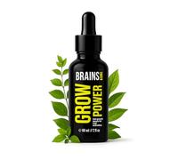 BRAINS & SON S Grow Power Hair Serum - More Power on the Head! 5% Biotin + Rosemary & Ginseng for Thicker, Stronger Hair - Natural Against Hair Loss - Collagen & Vitamin B6 - For Him & Her