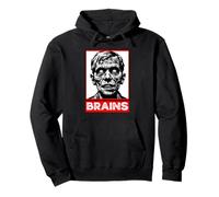 Brains Zombie Bold Street Style Undead Horror Movie Lovers Pullover Hoodie