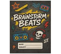 Brainstorm Beats: Cool Graffiti-Style Notebook for Teens: Where Ideas Drop Harder Than the Bass