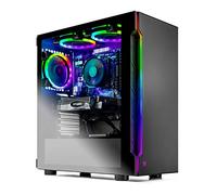 Brainstorm Corporation SkyTech Shadow 3.0 Gaming Computer PC Desktop - Ryzen 5 3600 6-Core 3.6GHz, RTX 2060 6G, 1TB SSD, 16GB DDR4 3000, RGB Fans, AC WiFi, Windows 10 Home 64-bit, Black