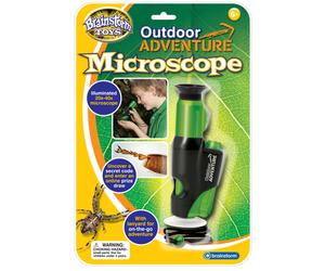 Brainstorm Ltd E2014 Outdoor Adventure Handheld Microscope 20x-40x Magnification, Built-in LED, Break-away Lanyard