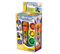Brainstorm TOYS Horse Torch and Projector - STEM Educational Toy with 24 Horse & Pony Images | Includes 3 Slide Discs, Focus Lens & Torch Function | Batteries Included