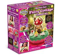 Brainstorm Toys My Very Own Fairy Cottage Keepsake Box - Create with Glow in the Dark Clay Craft Kit, Fun DIY Fairy House Project for Kids