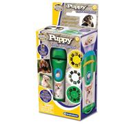 Brainstorm Toys Puppies Stem Torch and Projector - 24 Dog Images, Projects Clear Pictures up to 1 Metre Wide, Interactive Educational Kids Flashlight Toy