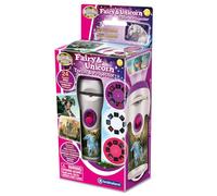 Brainstorm Toys STEM Fairy & Unicorn Torch and Projector - 24 Fantasy Images, Projects Clear Magical Pictures Up to 1m Wide, Interactive Kids Flashlight Toy
