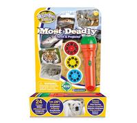 Brainstorm TOYS STEM Most Deadly Torch and Projector - 24 Images, Projects Clear Magical Pictures Up to 1m Wide, Interactive Kids Flashlight Toy