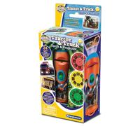 Brainstorm Toys Tractor & Truck Torch and Projector - 24 Vehicle Images, Projects Clear Pictures up to 1 Metre Wide, Interactive Educational Kids Flashlight Toy