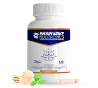 Brainwave Nootropics® | High Strength Nootropic & Adaptogen Brain Function & Immune System Support Complex | Ashwagandha 1000mg - Lion's Mane 1000mg - L-Theanine 300mg - Vitamins D3, B5, B12, Zinc