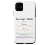 Brainwave States Chart Brain Waves Frequencies Neuroscience Case for iPhone 11