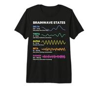 Brainwave States Frequency Patterns Mind Activity Science Premium T-Shirt