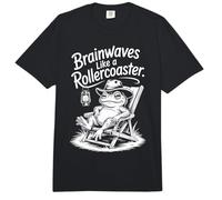 Brainwaves Like A Rollercoaster Frog Comfort Colors Adult Heavyweight T-Shirt