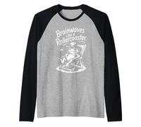 Brainwaves Like A Rollercoaster Frog Raglan Baseball Tee