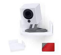 BRAINWAVZ Mini Corner Shelf Mount for Security Cameras, Baby Monitors, Speakers, Plants & More, Universal Holder, Strong Adheasive, Easy to Install, No Mess, Screwless (White)