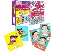 Brainy Bug Resources Audio-Enabled Flashcards | Advanced Action Words and Verb Sequences | Verb Vocabulary and Past, Present, Future Tense of Verbs | Learn English | Special Needs Kids