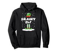 Brainy Elf Matching Group Family Holiday Christmas Costume Pullover Hoodie