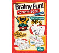 Brainy Fun! Activity Book for Kids 6+ with Answers: Word Searches, Colouring Pages, Mazes, Find-the-Object Puzzles and More with Staro Bravera