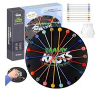 Brainy Knots Game, Twisted Games Rope Challenge Puzzle Game, Logic Strategy Board Game for Adults, Interactive Board Games for Family Gathering