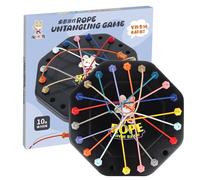 Brainy Knots Puzzle Game - Brain Strategy Rope Challenge Toy | Twisted Rope Untangling Table | Brainy Knots Table Strategy Toy Fun, 2 To 4 Players Logic Board Game For Kids And Adults Sorting Toys