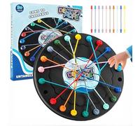 Brainy Knots Puzzle Game - Knots Brain Strategy Rope Challenge Toy, Logic Strategy Board Twist for Kids and Adults, Board Puzzle Games for Family Gathering