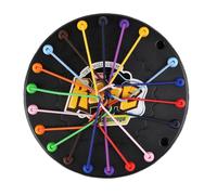 Brainy Knots Puzzle Game Twisted Rope Brain Strategy Rope Challenge Toy Logic Strategy Board Twist with 10 Cord Interactive Strategic Knot Untying Toy Gifts for Family Gathering Kids Birthday Party