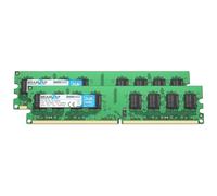 BRAINZAP 4GB (2x2GB) DDR2 800MHz PC2-6400U-666 DIMM CL6 2Rx8 1.8V Unbuffered Non-ECC RAM Memory Module for Desktop PC Memory Module Memory