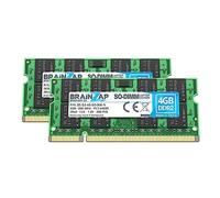 BRAINZAP 8GB (2x 4GB) DDR2 RAM SO-DIMM PC2-6400S 2Rx8 800 MHz 1.8V CL6 Notebook Laptop Computer Memory Module