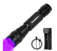 BraiseBeam 395nm UV Torch, Adjustable Focus Black Light Torch - Waterproof, Portable UV Light Flashlight for Resin Curing, Pet Urine Detection (Single Mode)