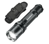 BraiseBeam LED Tactical Torch with Holster, 1200 Lumens Single Mode Flashlight, IP65 Waterproof High Brightness Handheld Light for Camping, Hiking, Emergency - Battery NOT Included