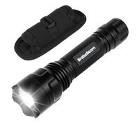 BraiseBeam Tactical Torch with Holster, 1200 High Lumens Police LED Torch with Belt Holder, Single Mode Law Enforcement Flashlight with Holster for Duty Belt DP3
