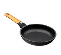 Braisogona Efficient Aluminium Frying Pan, 18 cm, Orange | Cast Aluminium with Non-Stick Platinum Plus, Sling, Suitable for All Hobs Including Induction, PFOA Free