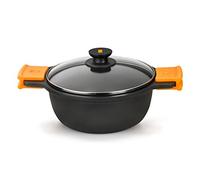 Braisogona Efficient Deep Casserole with Lid, 20 cm.All Cookers Including Induction.